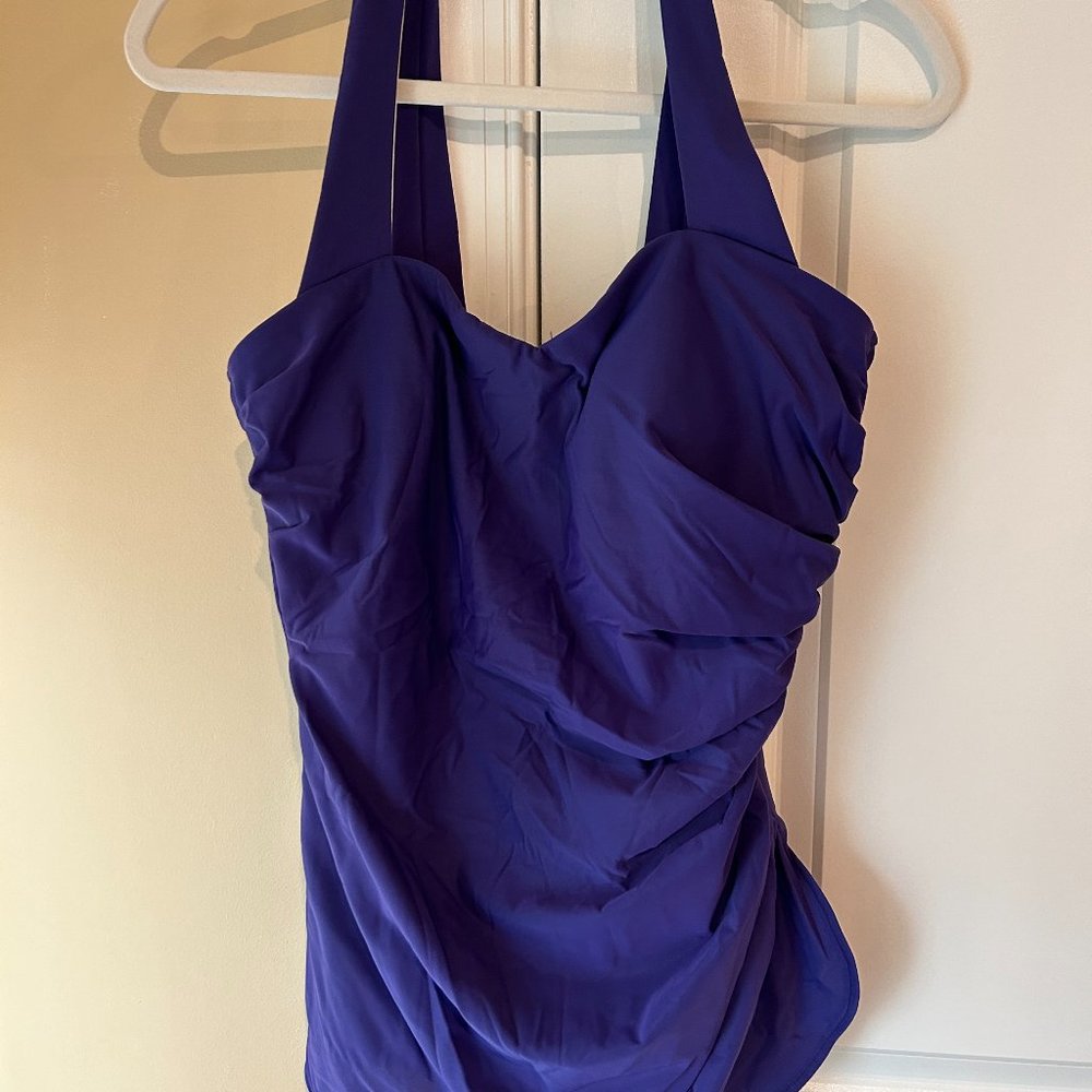 Lands' End Women's Swimsuit, Purple Size 14